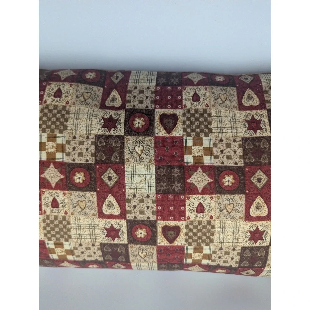 Vintage Handmade Quilted Throw‎ Pillow Enjoy Life Its Precious Decorative Accent